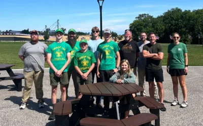New Picnic Tables Arrive at Patriot Plaza
